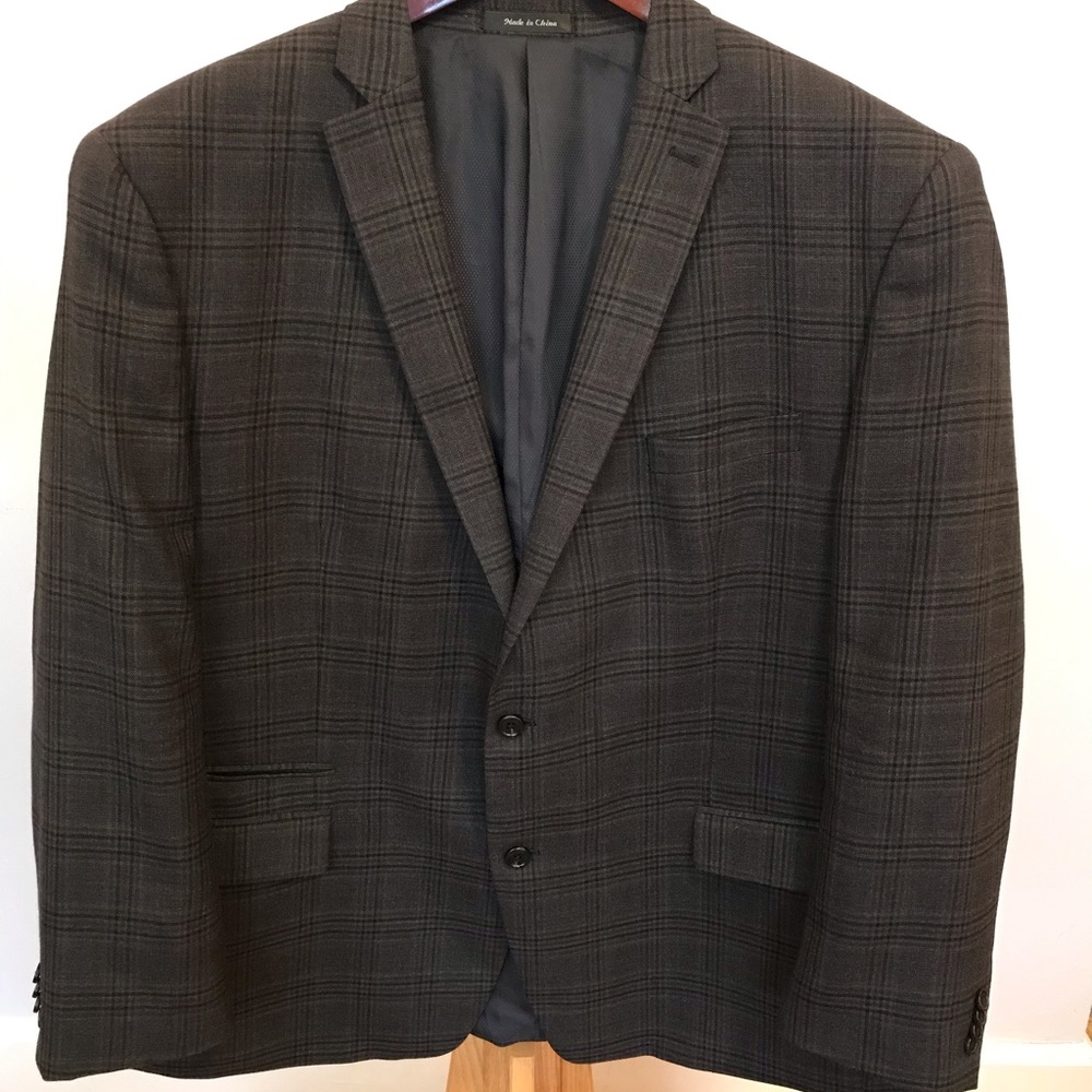 Michael Kors Plaid Grey Sport Coat